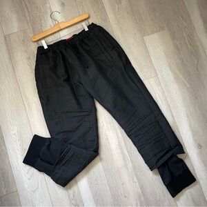 424 Wool Pants baggy layered mens Black (small) streetwear hype lounge casual